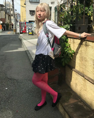 Striped color stockings