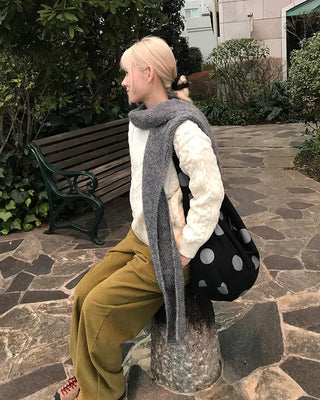 Corduroy wide-leg pants