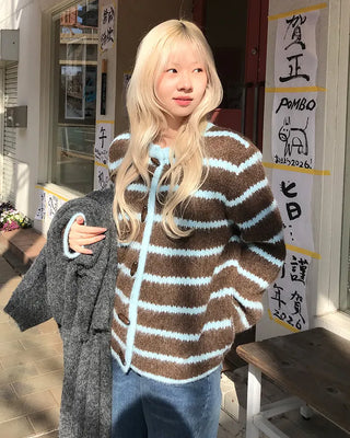 Duffle Point Border Cardigan