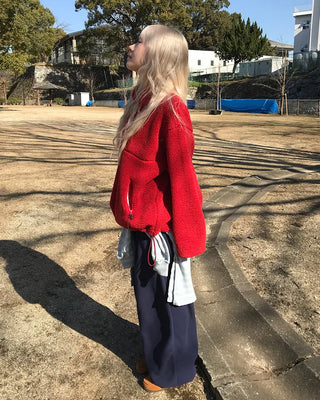 Waist String Fleece Jogger Pants