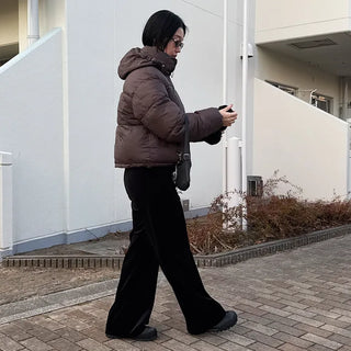 Hooded padded jacket
