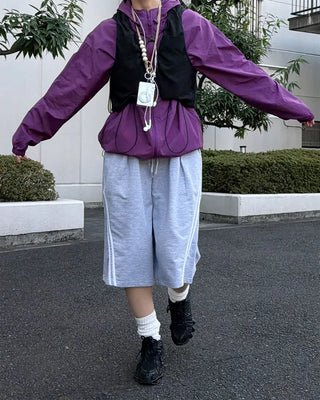 Double-line Bermuda shorts