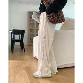 Lace nylon pants