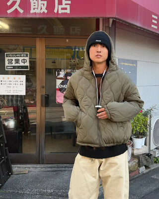 Wave quilted hood padding