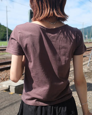 Boat neck T-shirt