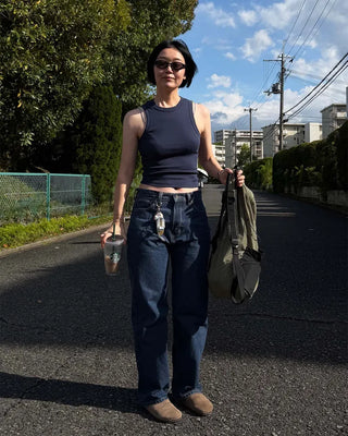 Basic cotton sleeveless top