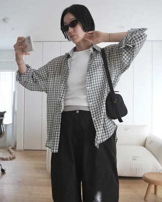 Basic check shirt