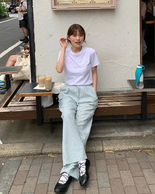 Flower Round Neck Half Sleeve T-Shirt