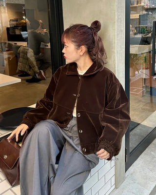 Slit Button Rib Knit