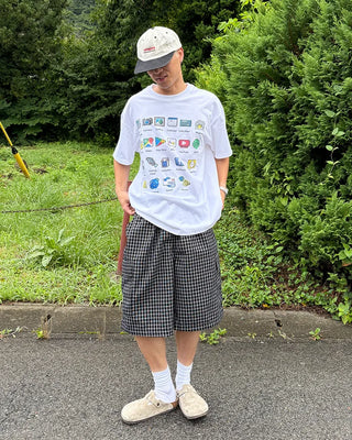 Checked cargo Bermuda shorts