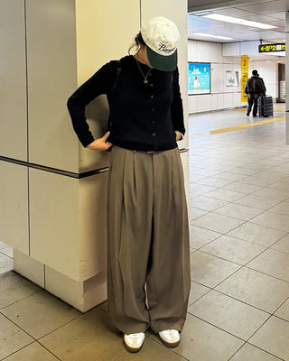 (Unisex) Pintuck Balloon Slacks