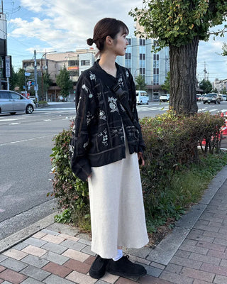 Bustier knit long dress