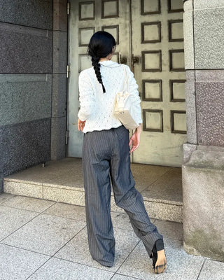 Unisex Double Pintuck Stripe Pants