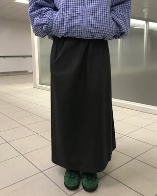 Waist string long skirt