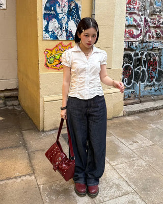 Wide selvedge denim pants