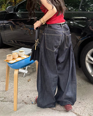 Stitched Wide Denim