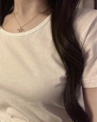 Basic Round Half-Sleeve T-Shirt