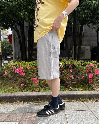 Striped Carpenter Bermuda Shorts
