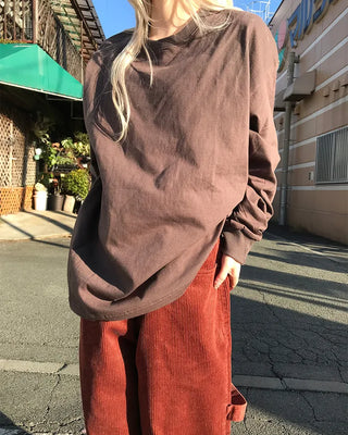 Basic long-sleeve T-shirt