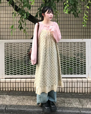 Flower lace mini dress