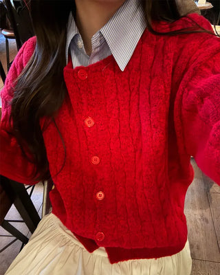 Crop striped shirt