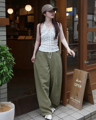 Loose-fit balloon wide pants