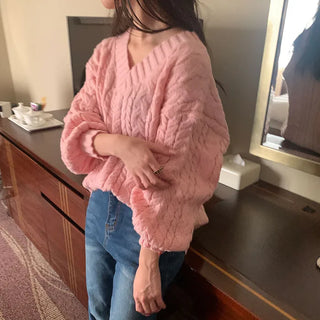 Cable Balloon Fit Knit