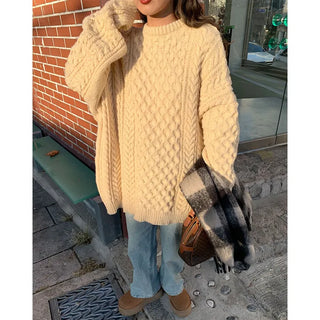 Cable knit oversized fit