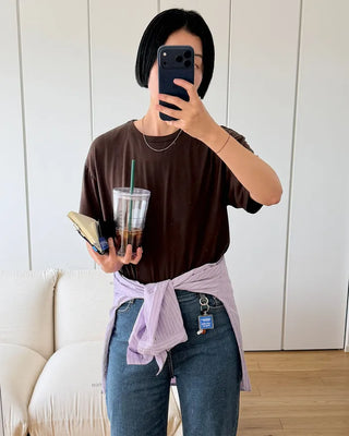 Cool wide denim pants