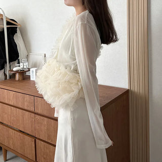 Loose-fitting sheer t-shirt
