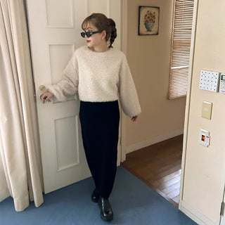 Knit long skirt