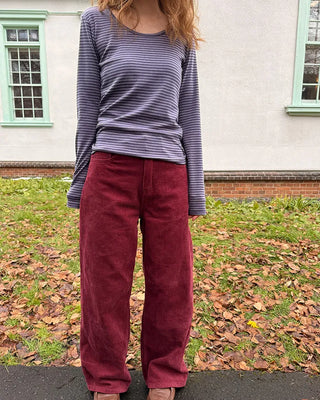 2-way striped long-sleeve T-shirt