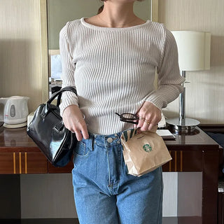 Slim Ribbed Top