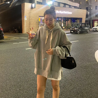 Side-slit hooded parka