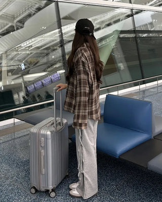 Oversized check shirt