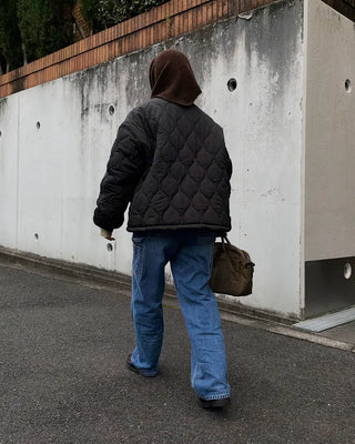 Wave quilted jacket