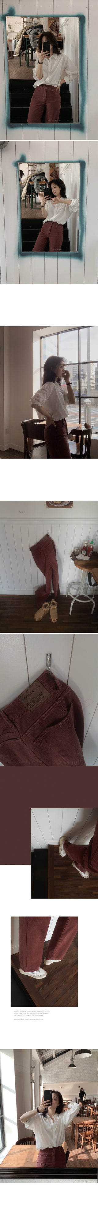 (basic/long) Fleece-lined denim pants - 4 sizes