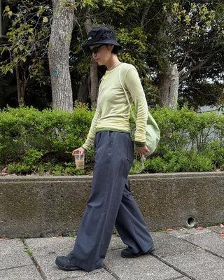 Pintuck Cotton Pants