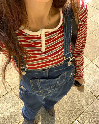 Denim overalls