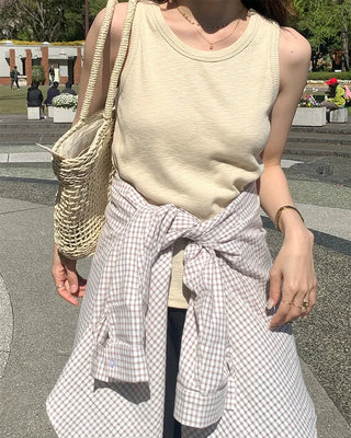 Rattan Mesh Shoulder Bag