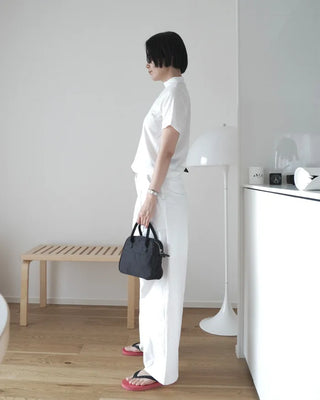 Basic half-neck T-shirt