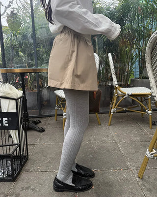 Gathered mini skirt