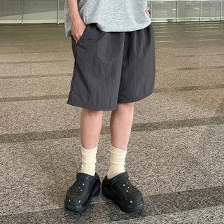 Nylon Banding Half Pants