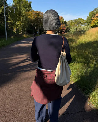 Rib knit beanie
