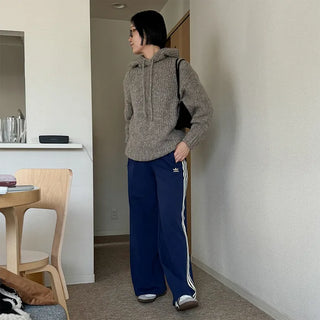 Alpaca wool parka knit