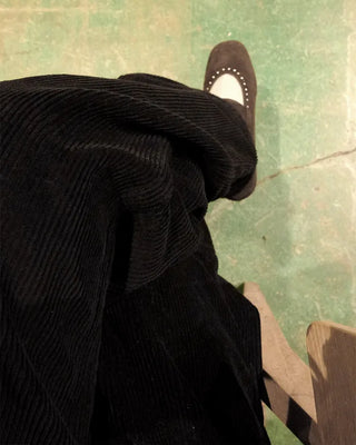 Corduroy wide-leg pants