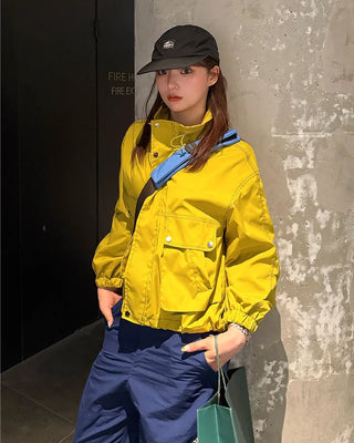 Stitched Windbreaker