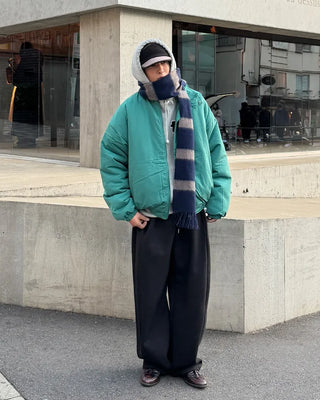 High-neck down jacket