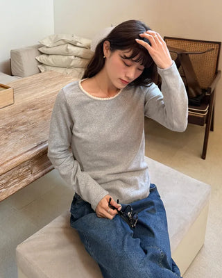 Lace Long Sleeve T-Shirt