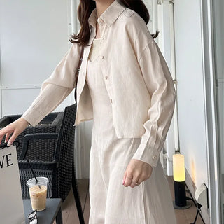 Basic dress and shirt set